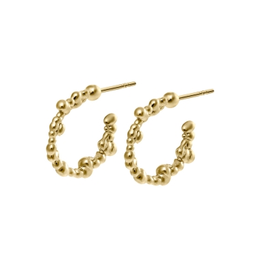 Bubbles earrings 14k gold