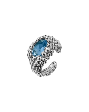 Waterfall ear cuff silver