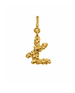 Letter Ł charm gold