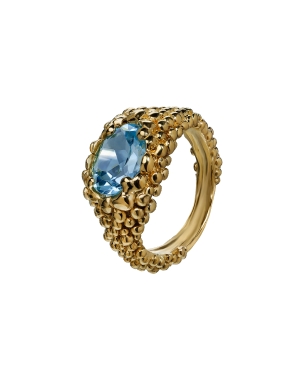 Waterfall ring gold