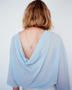Dot necklace medium &amp; space age charm2.jpg